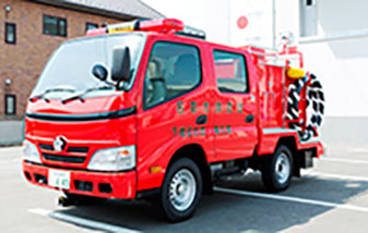 A Fire truck donated to Natori City, Miyagi Prefecture